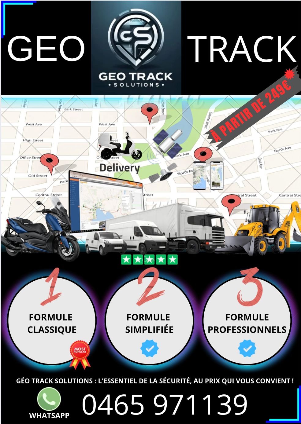Flyer Géo Track Solution — présentation